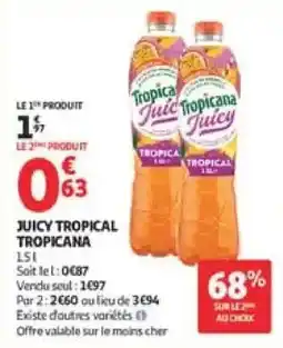 Auchan Supermarché Tropicana Juicy Tropical offre