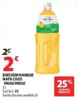 Auchan Supermarché Pina Pina Boisson Mangue offre