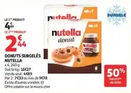 Auchan Supermarché Nutella donut offre