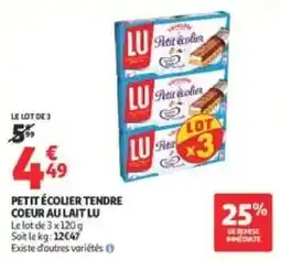 Auchan Supermarché LU Petit écolier tendre offre