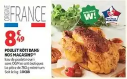 Auchan Supermarché W! Poulet rôti offre