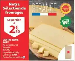 Auchan Supermarché CANTAL JEUNE AOP offre