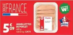 Auchan Supermarché Poulet Aiguillettes de poulet offre