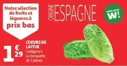 Auchan Supermarché COEURS DE LAITUE offre