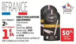 Auchan Supermarché SAUVERNOU MINI STICKS NATURE offre