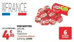 Auchan Supermarché Babybel Mini Babybel offre