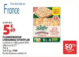 Auchan Supermarché Stoeffler Flammekueche L'Originale offre