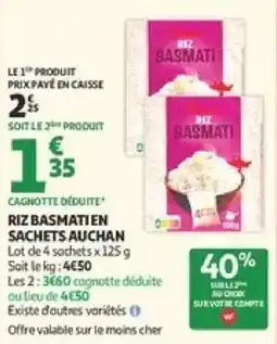 Auchan Supermarché RIZ BASMATI offre