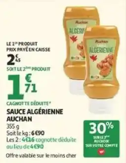 Auchan Supermarché Auchan Sauce algérienne offre