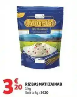 Auchan Supermarché ZAINAB Riz Basmati offre