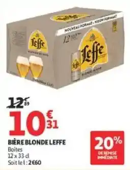 Auchan Supermarché Leffe Bière Blonde offre
