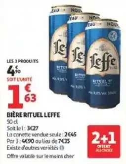 Auchan Supermarché Leffe Bière Rituel offre