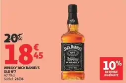 Auchan Supermarché JACK DANIEL'S WHISKY OLD N°7 offre