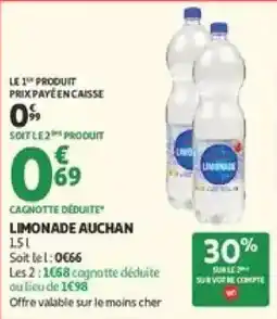Auchan Supermarché Limonade Auchan offre