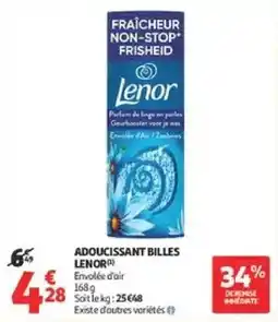 Auchan Supermarché Lenor Adoucissant billes offre