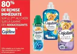Auchan Supermarché Cajoline Sur la gamme adoucissant offre