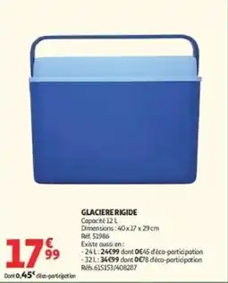 Auchan Supermarché GLACIERE RIGIDE offre
