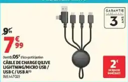 Auchan Supermarché QILIVE CÂBLE DE CHARGE offre