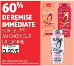 Auchan Supermarché L'ORÉAL PARIS ELSEVE Sur la gamme offre
