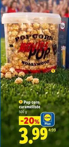 Lidl Pop corn caramélisée offre