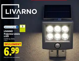 Lidl Livarno projecteur solaire à led offre