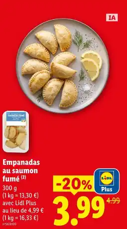 Lidl Empanadas au saumon fumé offre