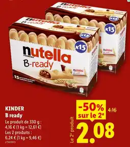 Lidl Kinder b-ready offre