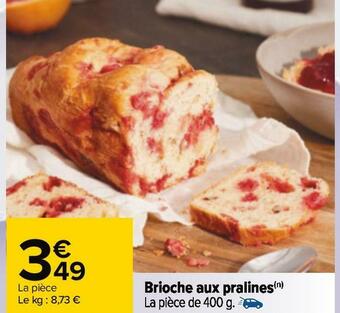 Brioche aux pralines