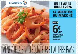 E.Leclerc E.leclerc - crevettes cuites offre