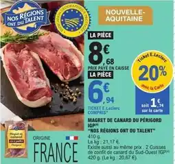 E.Leclerc Canard - magret de du périgord igp offre