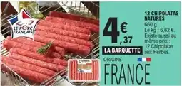 E.Leclerc 12 chipolatas natures offre
