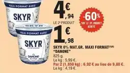 E.Leclerc Danone - skyr 0% mat.gr. maxi format offre