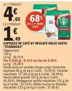E.Leclerc Nescafé - capsules de café by dolce gusto offre