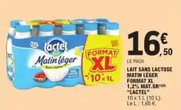 E.Leclerc Lactel - lait sans lactose matin léger format xl offre