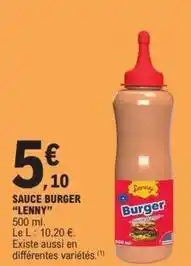 E.Leclerc Burger - sauce offre
