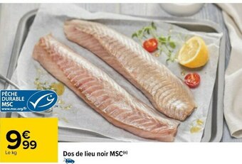 Carrefour Dos de lieu noir msc offre