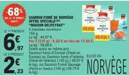 E.Leclerc Delpeyrat - saumon fumé de norvège offre spéciale offre