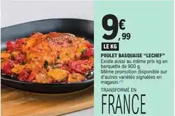 E.Leclerc Lechef - poulet basquaise lechef offre