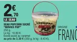 E.Leclerc Hollywood - seau popcorn sucré movies pop offre