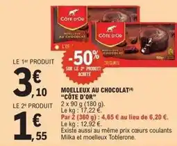 E.Leclerc Côte d'or - moelleux au chocolat offre