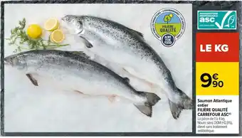 FiliÚre qualité carrefour saumon atlantique entier asc