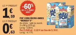 E.Leclerc Menguy's - pop corn micro-ondes offre