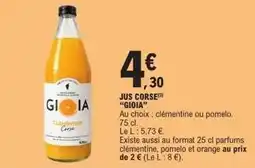 E.Leclerc Orange - jus corse offre