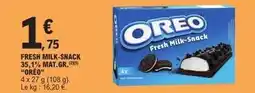 E.Leclerc Oreo - fresh milk-snack 35,1% mat. gr offre