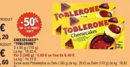 E.Leclerc Toblerone - cheesecakes offre