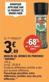 E.Leclerc Ducros - moulin sel herbes de provence offre
