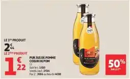Auchan Supermarché Coeur de pom - pur jus de pomme offre