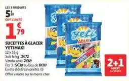 Auchan Supermarché Sucettes à glace offre