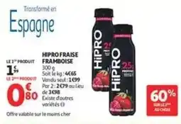Auchan Supermarché Fraise framboise offre
