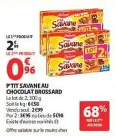 Auchan Supermarché Brossard - p'tit savane au chocolat offre